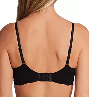 Wave Lace Unlined Bra Black 36D