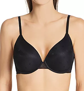 Monogram Mesh Full Coverage Underwire Bra Black 34C