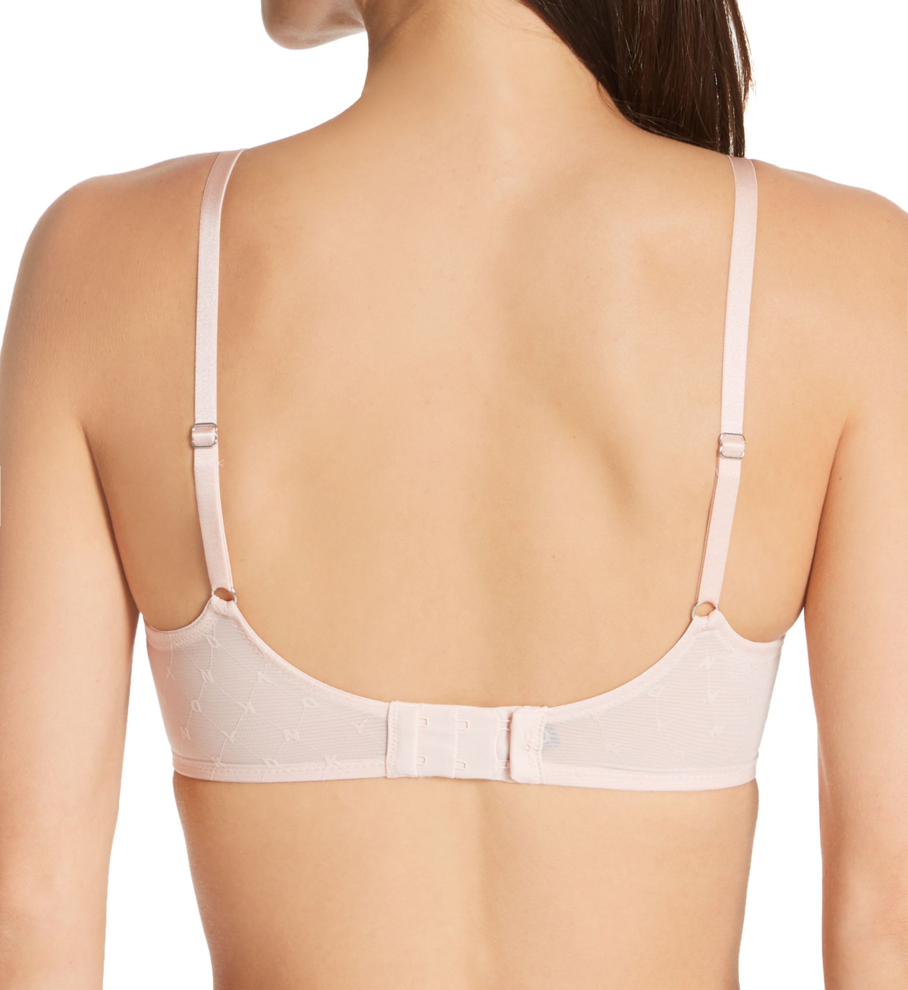 DKNY Monogram Mesh Full Coverage Underwire Bra Blush 38D  - Image 2