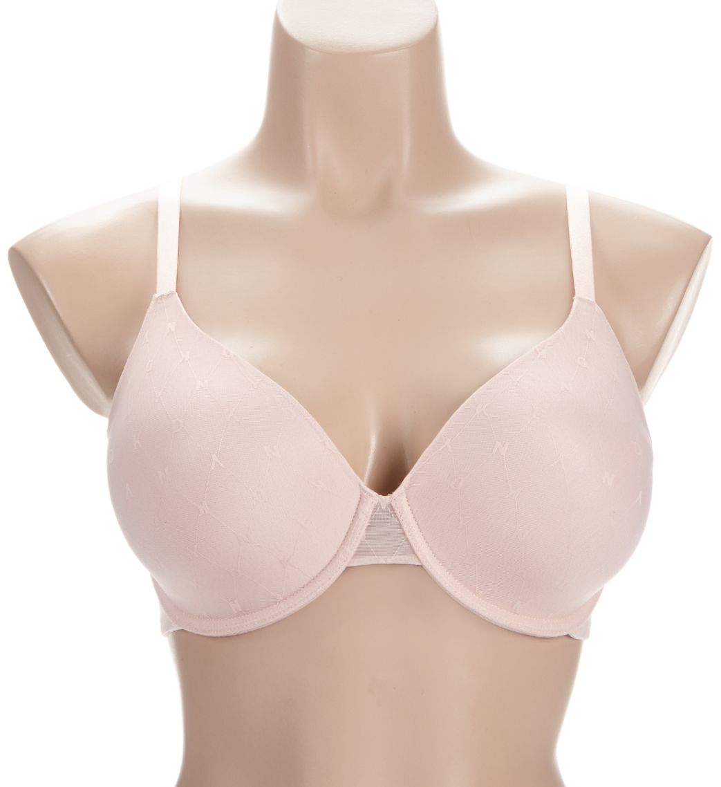DKNY Monogram Mesh Full Coverage Underwire Bra Blush 38D  - Image 1