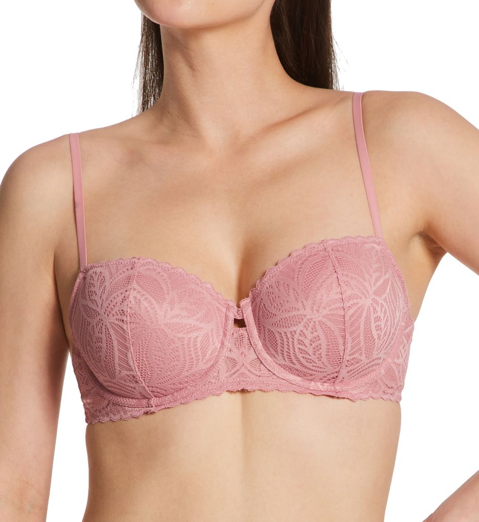 DKNY Women's Lace Deco Balconette Bra in Purple | Size 34B | HerRoom.com