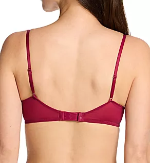 Lace Deco Balconette Bra Red Plum 40D