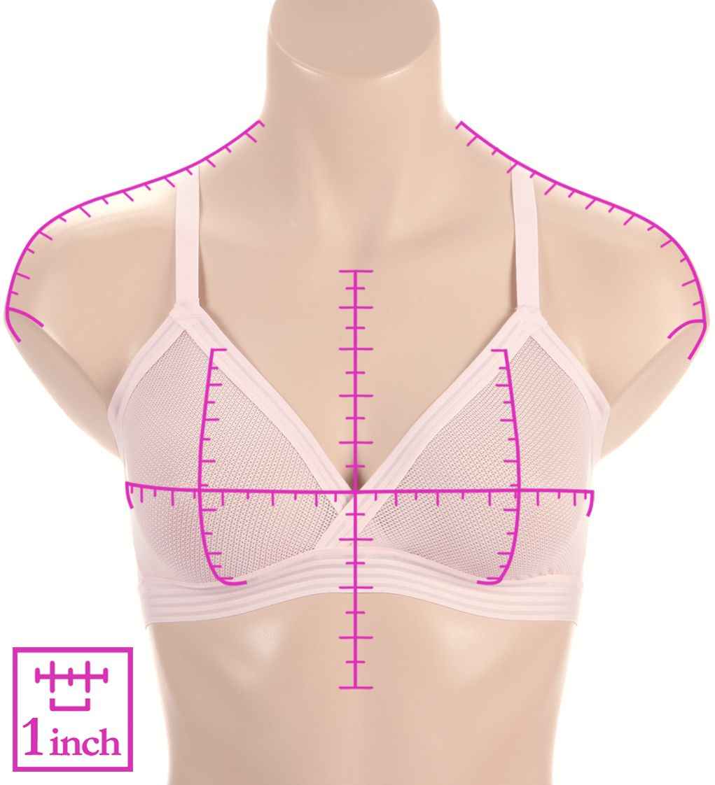 DKNY Sheer Stripe Triangle Bralette DK7626 - Image 3