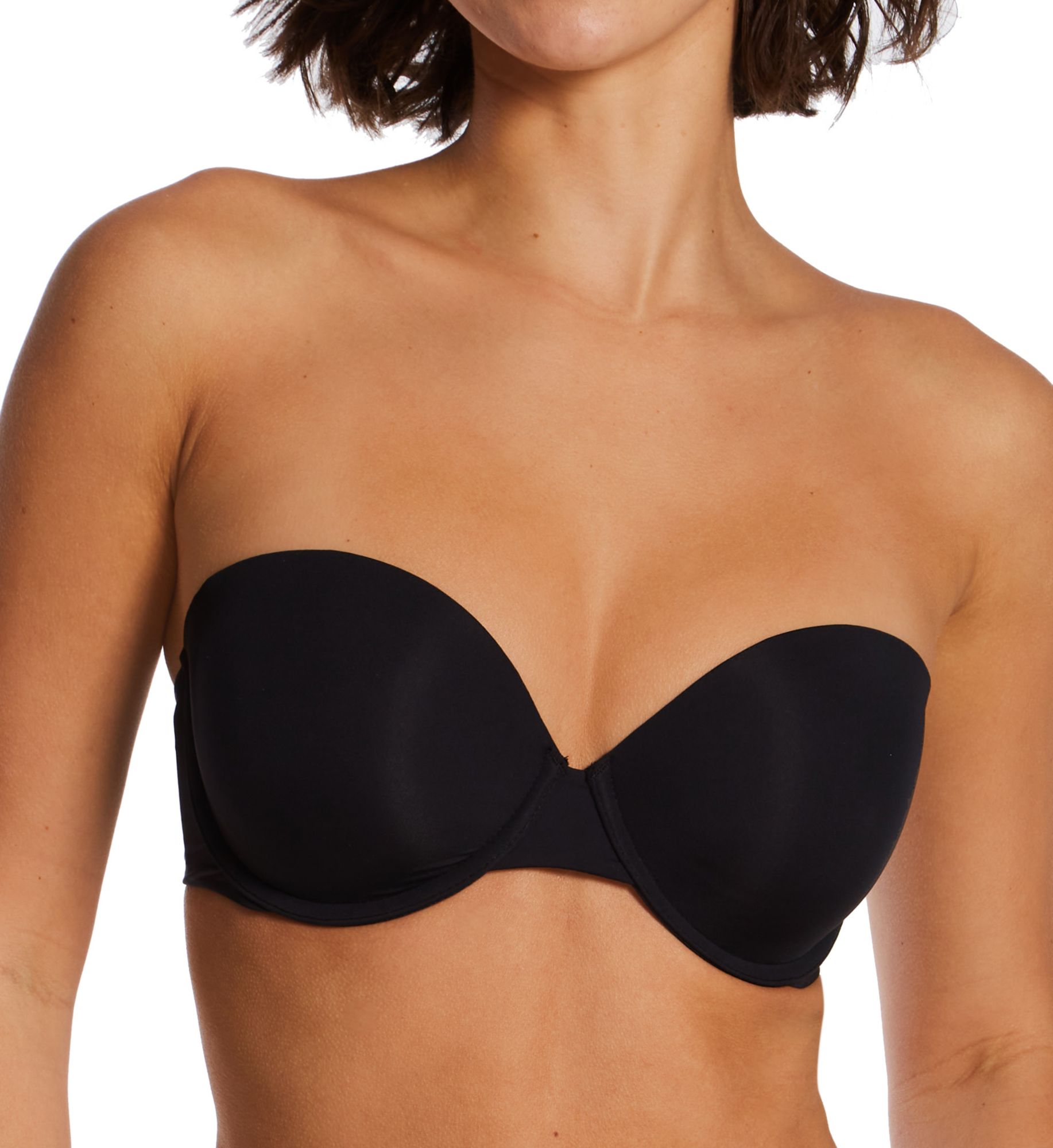 DKNY Women's Smooth Essentials Strapless Lift Bra in Black | Size: 34DD | HerRoom.com