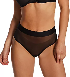 Sheers Mesh Brief Panty Black S
