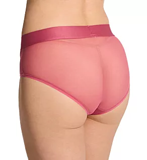 Sheers Mesh Brief Panty Dark Rose S