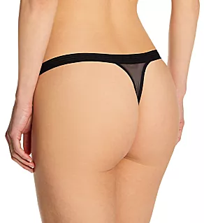 Softest Lace Thong Black M