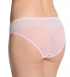 Sheer Stripe Bikini Brief Panty - 3 Pack