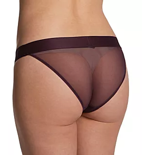 Sheers Bikini Panty Plum Perfect L