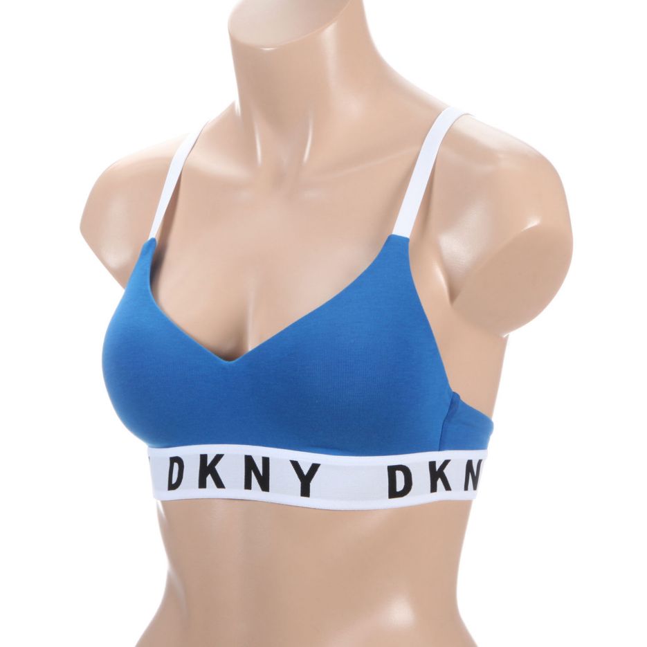 DKNY Women's Bralette Push-Up Wire Free Cozy Boyfriend < Women's Bras  Sports