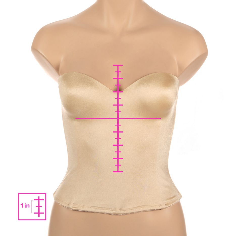 Hidden Underwire Longline Bra Corset Ariel Nude By Dominique Intimates in  2023