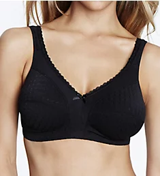 Marcelle Wire Free Soft Cup Bra Black 34B