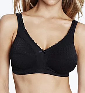 Marcelle Wire Free Soft Cup Bra Black 34B