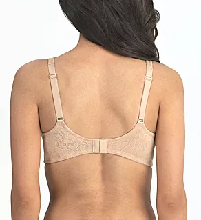 Jolie Jacquard Wire Free Minimizer Bra Mocha 32B