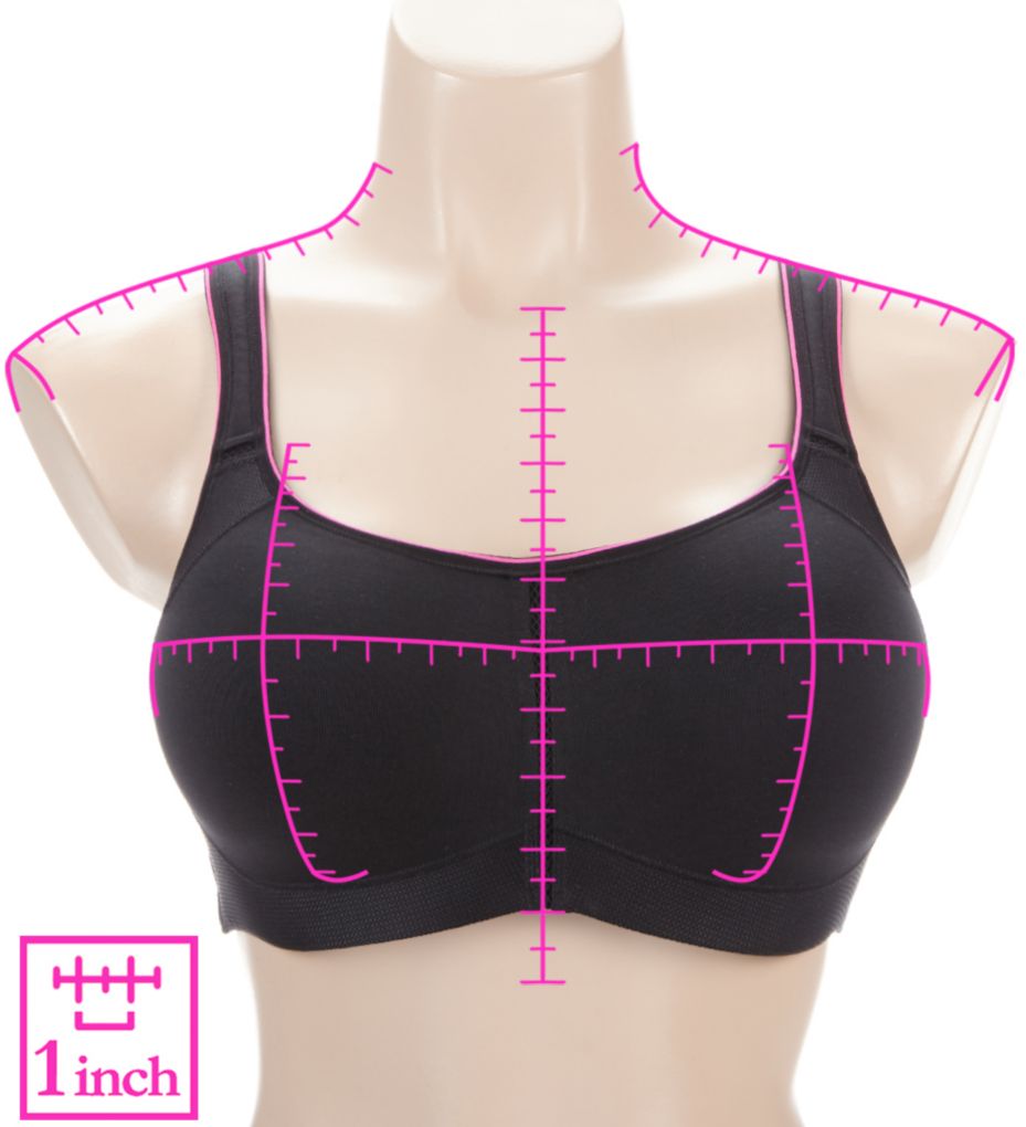 Dominique Zoe Pro Max Support Sports Bra Black 32C  - Image 3