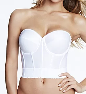 Noemi Strapless Lowback Longline Bra White 32A