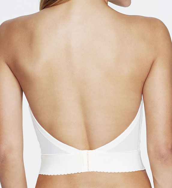 Dominique Noemi Strapless Lowback Longline Bra Ivory 42F  - Image 2