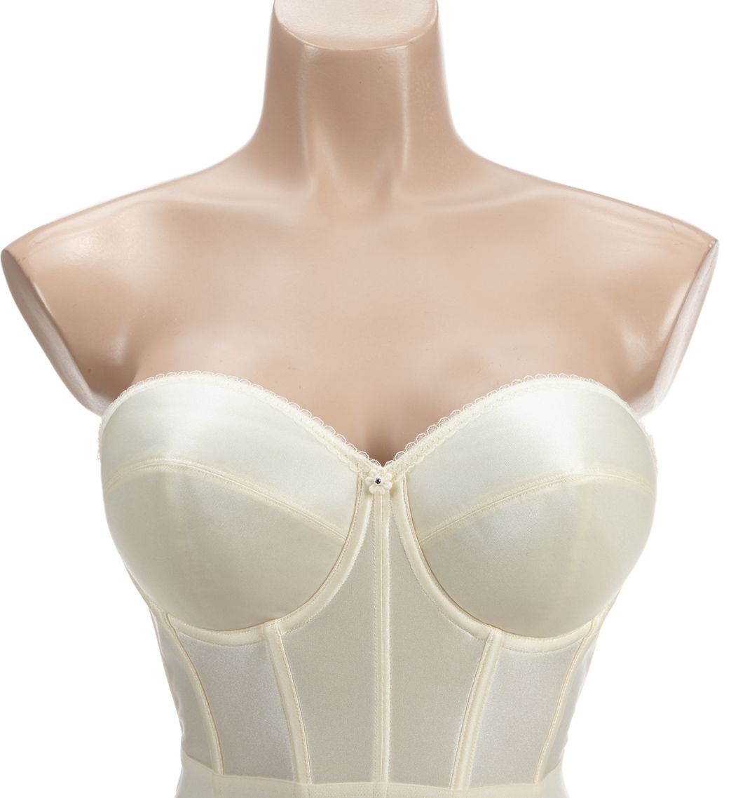 Dominique Noemi Strapless Lowback Longline Bra Ivory 42F  - Image 1