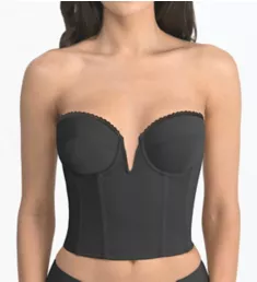 Valerie V Wire Low Back Power Mesh Bustier Bra