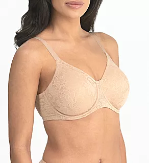 Jacqueline Jacquard Lace Minimizer Bra Mocha 36B