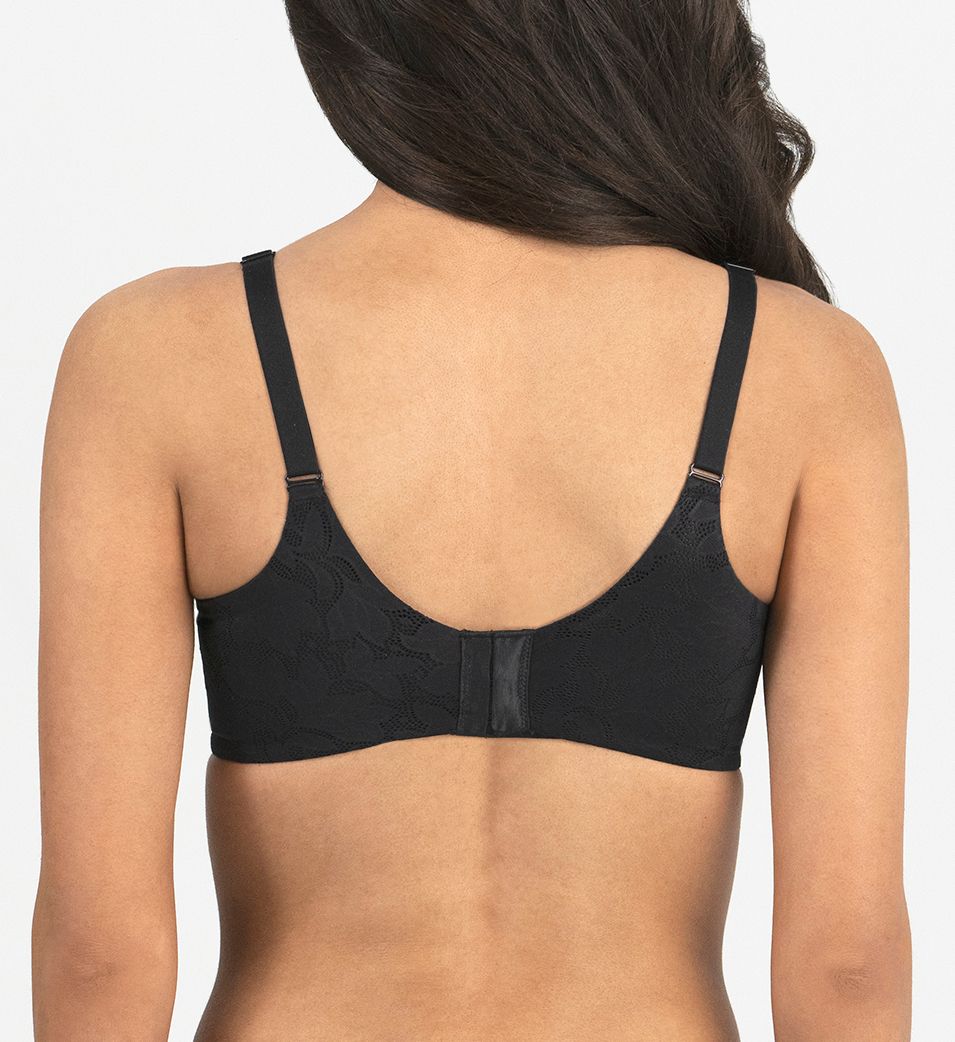 Dominique Jacqueline Jacquard Lace Minimizer Bra Black 36B  - Image 2