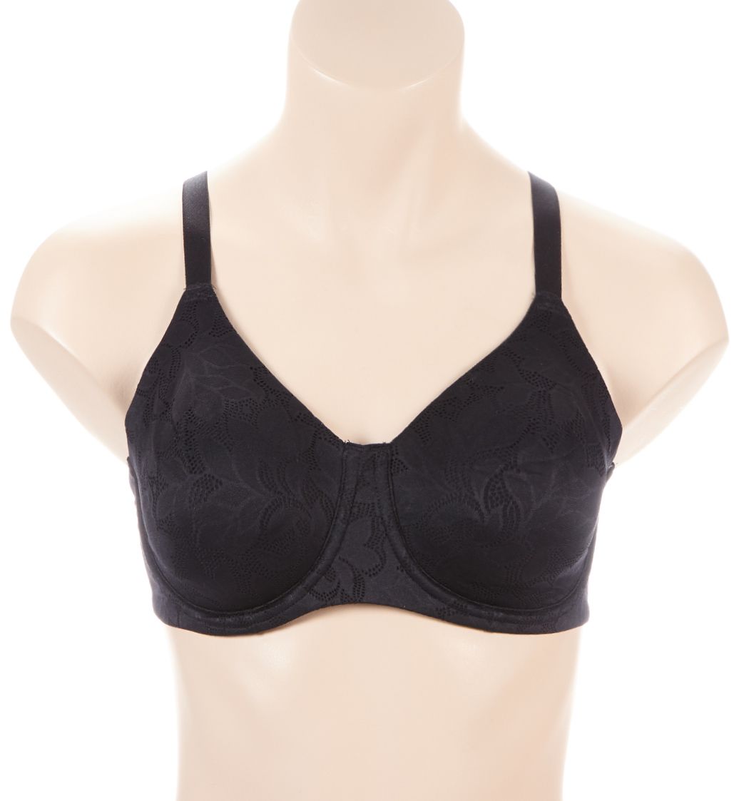 Dominique Jacqueline Jacquard Lace Minimizer Bra Black 36B  - Image 1