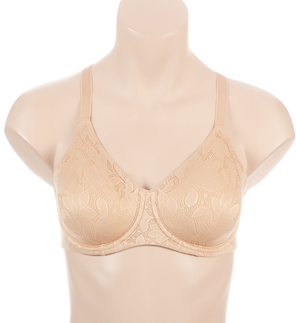 Dominique Jacqueline Jacquard Lace Minimizer Bra Mocha 36C  - Image 1