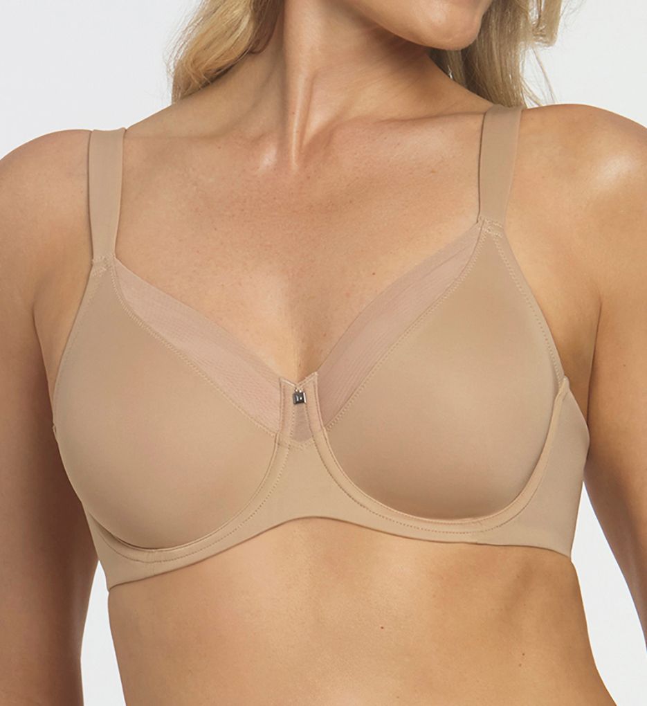 Dominique Women's Mallory Smoothing Comfort Underwire Minimizer Bra - Mocha