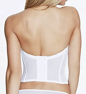 Ariel Hidden Underwire Longline Bra White 32DD