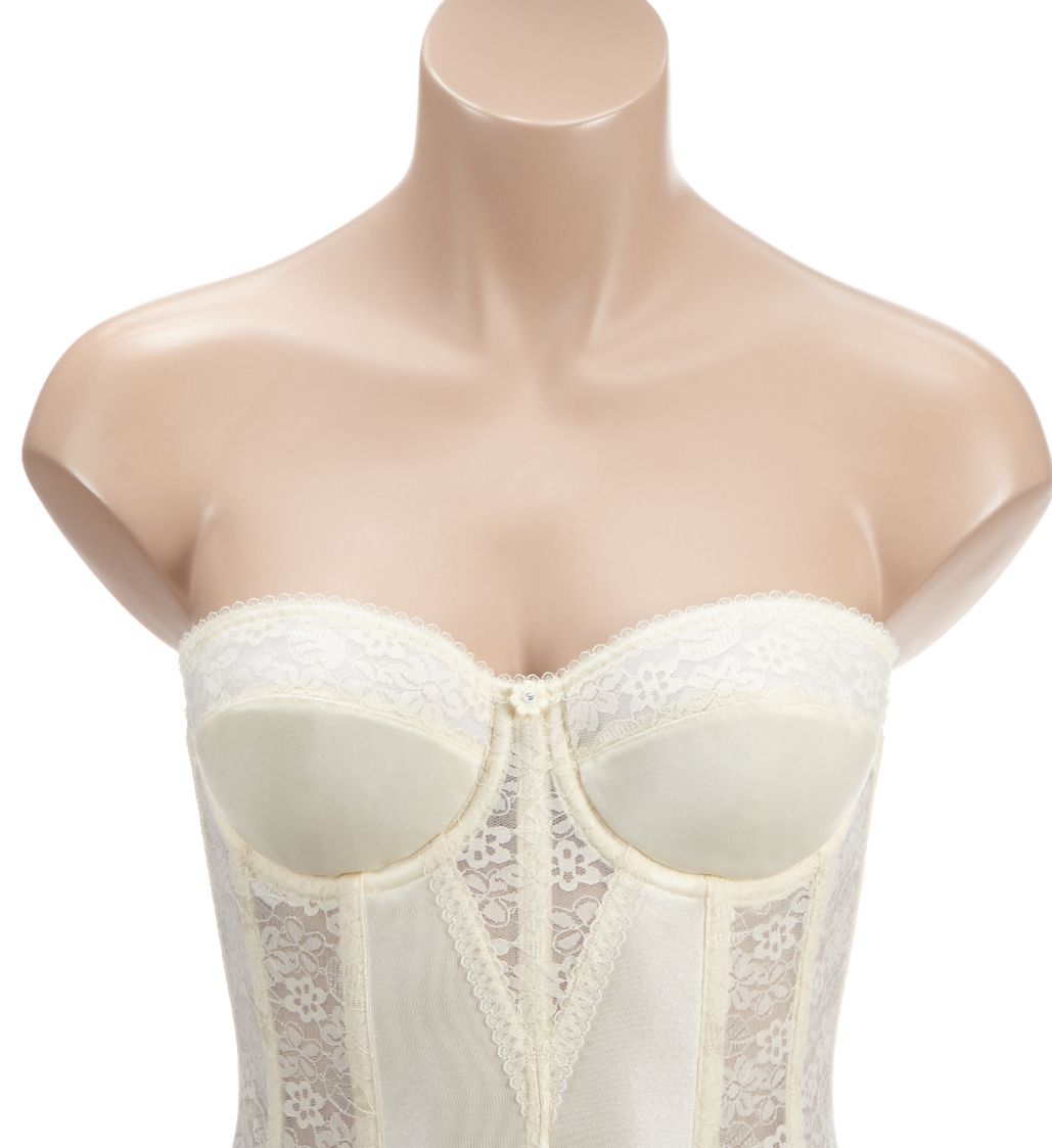 Dominique Colette Lace Corset Bridal Longline Bra Ivory 46D  - Image 1