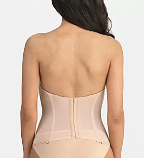 Brienna Low Back Microfiber Longline Bra Mocha 30B