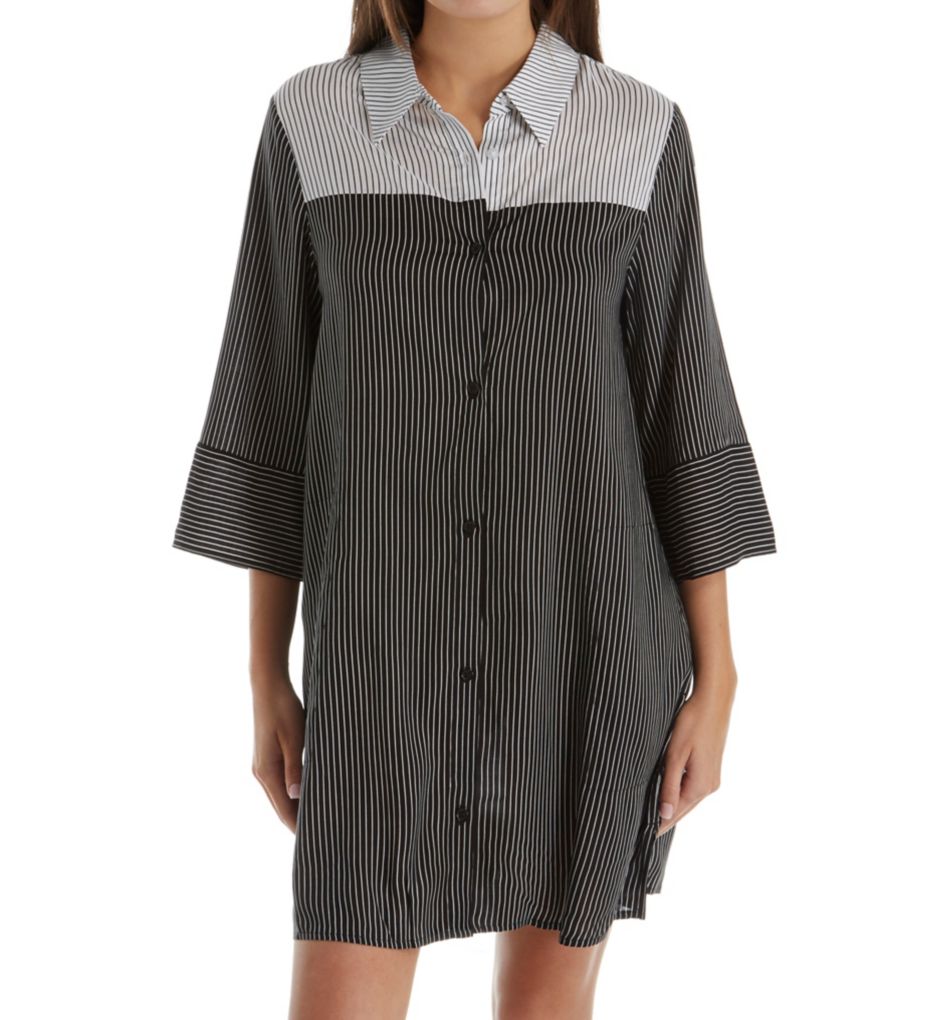 Black Stripe Sleepshirt-fs