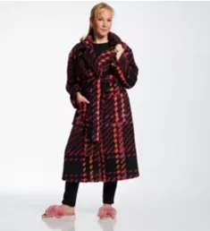 Teddy Sherpa Plaid Robe