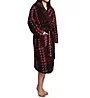 Donna Karan Sleepwear Teddy Sherpa Plaid Robe D3127504 - Image 1