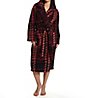 Donna Karan Sleepwear Teddy Sherpa Plaid Robe
