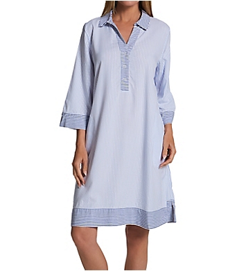 Donna Karan Sleepwear Fine Lines Striped Sleepshirt D3323479
