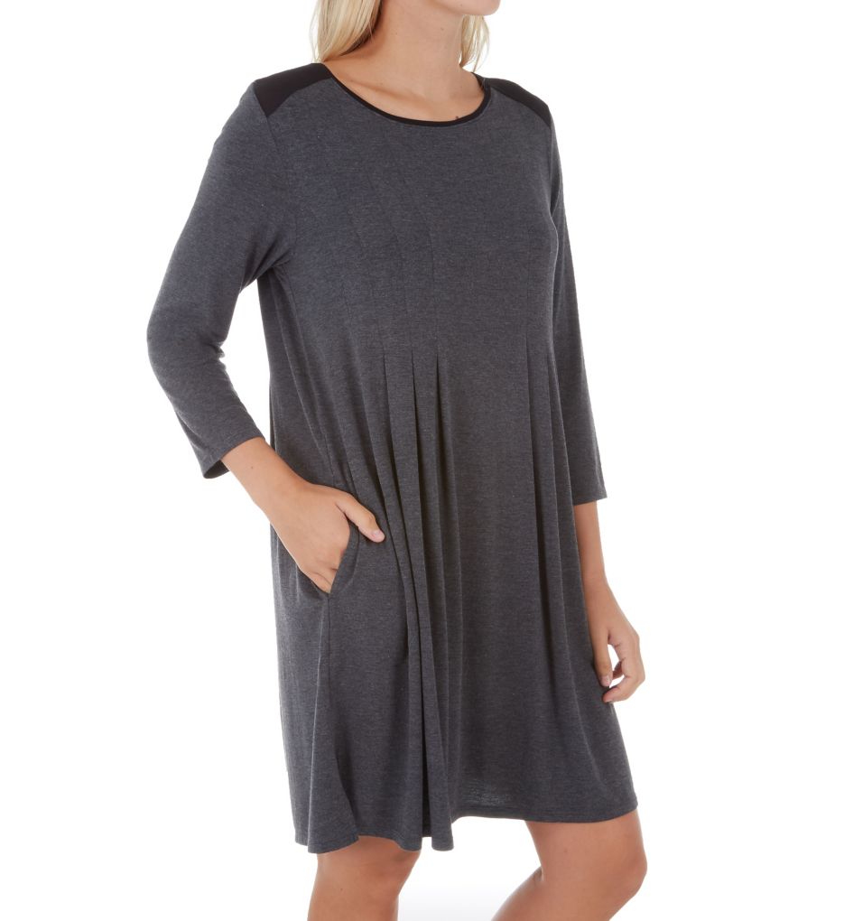 Donna Karan Sleepwear Classic 3/4 Sleeve Sleepshirt D336906 - Donna ...