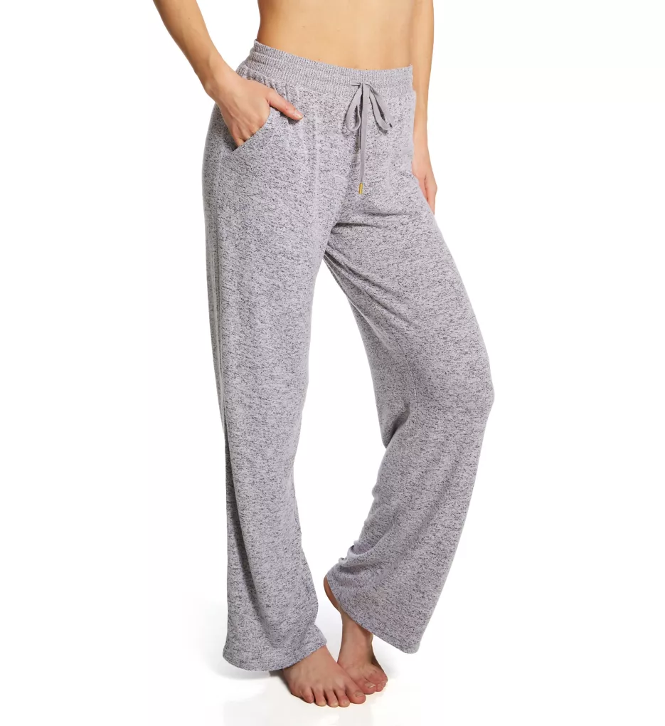 Life in Neutral Brushed Jersey Sleep Pant White Marl S