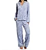 Donna Karan Sleepwear Signature PJ Velour Notch Collar Sleep Set D3927501 - Image 1