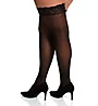 Dreamgirl Plus Sheer Thigh High With Stay Up Silicone Lace 0005X - Image 2
