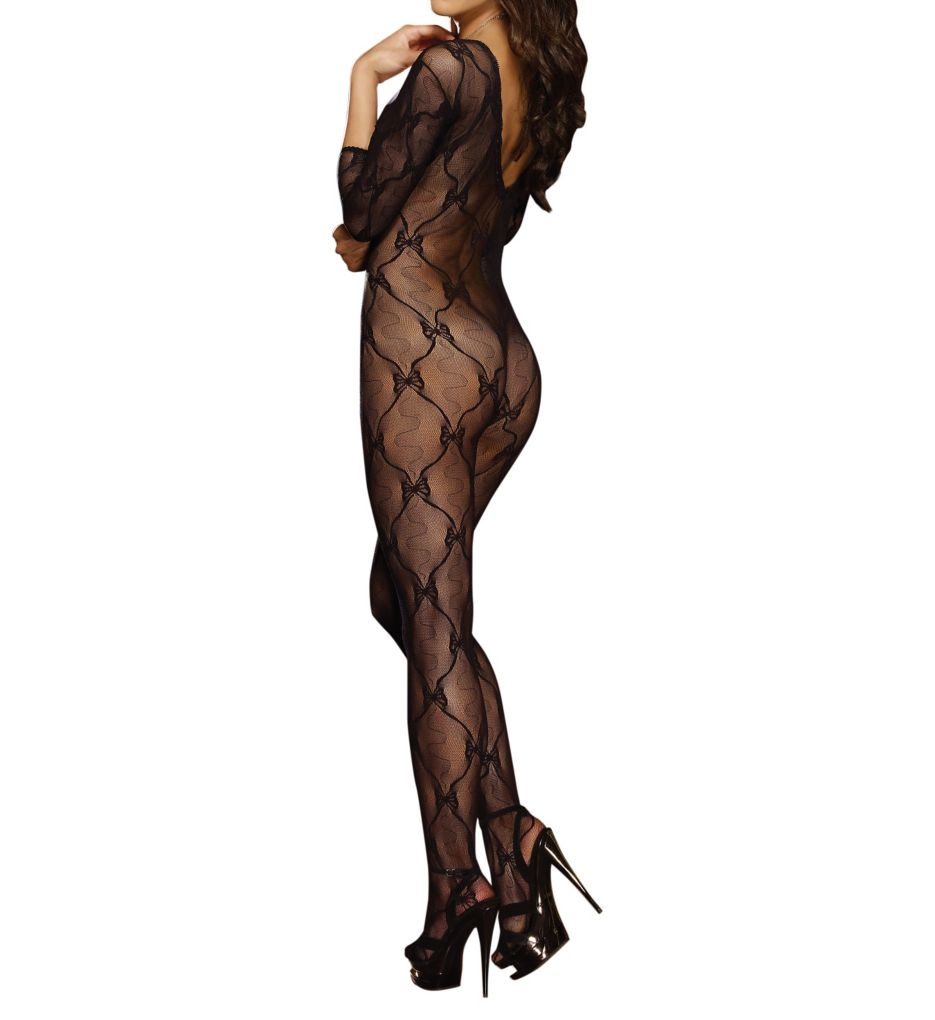 Open Crotch Bow Body Stocking