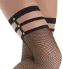 Dreamgirl Triple Strap Fishnet Thigh Highs 0320 - Image 3