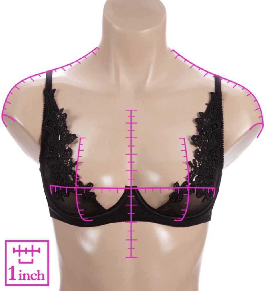 Venice Lace Trim Open Cup Shelf Bra-ns7