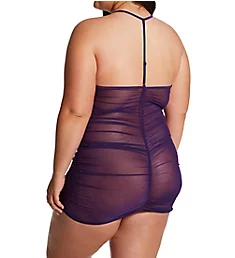 Plus Zip Up Ruched Chemise