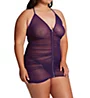 Dreamgirl Plus Zip Up Ruched Chemise 11517X - Image 1