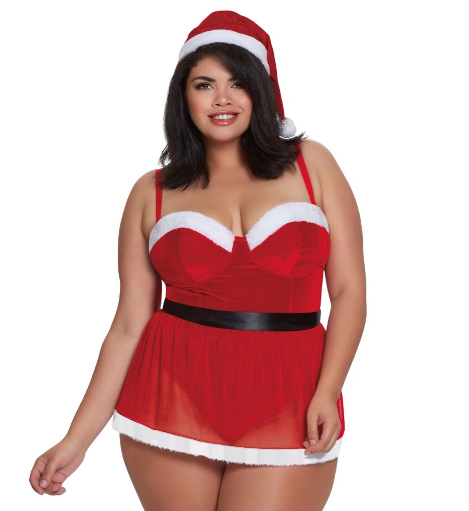 Santa Teddy with Removable Skirt 3 Piece Set-cs2