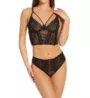 Dreamgirl Stretch Mesh Lace Underwire Bustier Set 12163 - Image 1