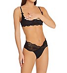 Stretch Lace Open Cup Bra and G-String Set