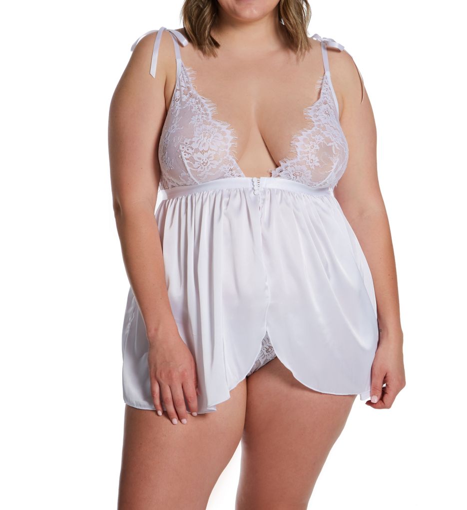 Dreamgirl Plus Size Babydoll & G-String Set 12907X - Image 1