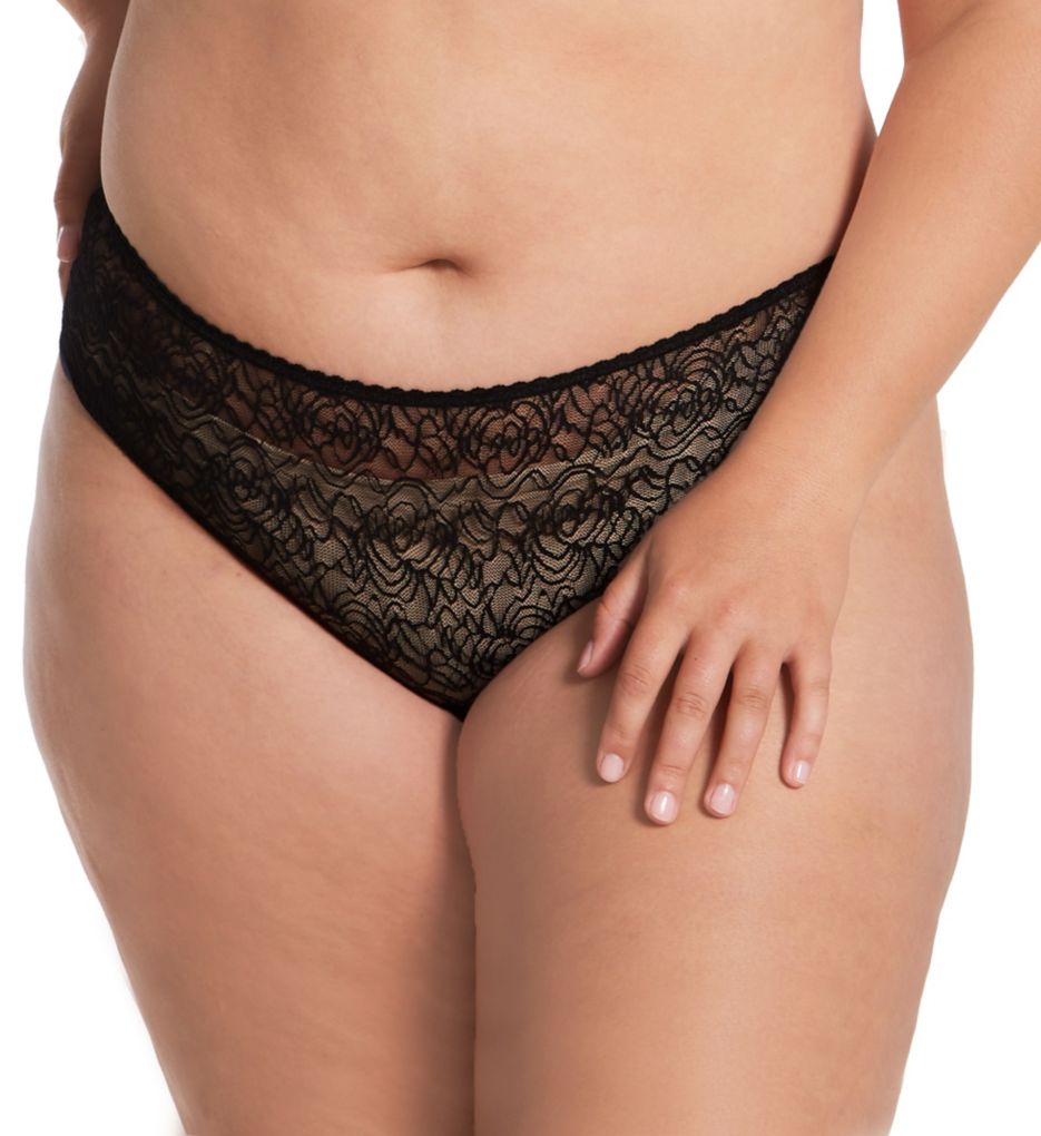 Plus size stretch lace panties hotsell
